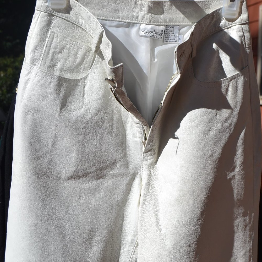 Newport News Easy Style Leather Pants